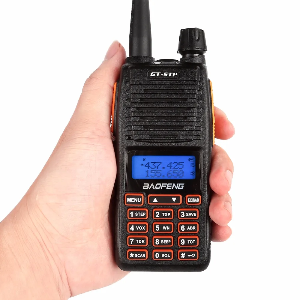 Baofeng GT-5TP Tri-Power 1/4/8W Duálne Pásmo VHF/UHF 136-174/400-520MHz obojsmerná Rádiová Ham Walkie Talkie Dvojité PTT Dizajn GT-5