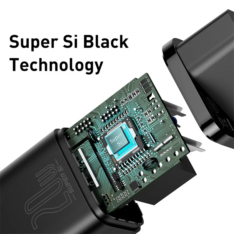 Baseus Super Si USB C Nabíjačku 20W Pre iPhone 12 Pro Max Podporu Typ C PD Rýchle Nabíjanie Prenosný Telefón Nabíjačka ForiP 11 Pro Max