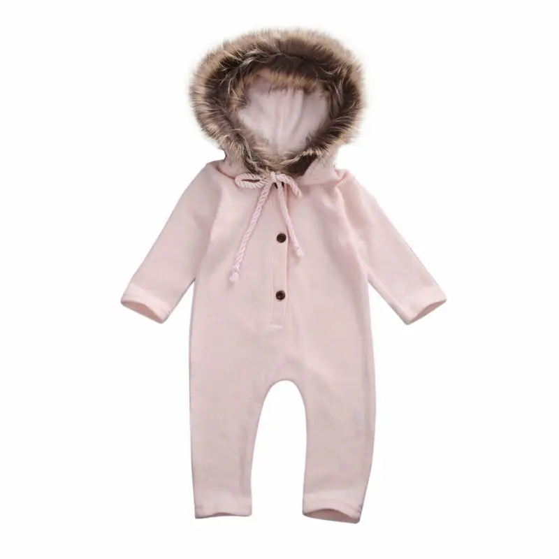 Batoľa Detská Deti Novorodenca Dievča Chlapca, Batoľa Zimné Oblečenie S Kapucňou Romper Jumpsuit Teplé Oblečenie 2019 Oblečenie