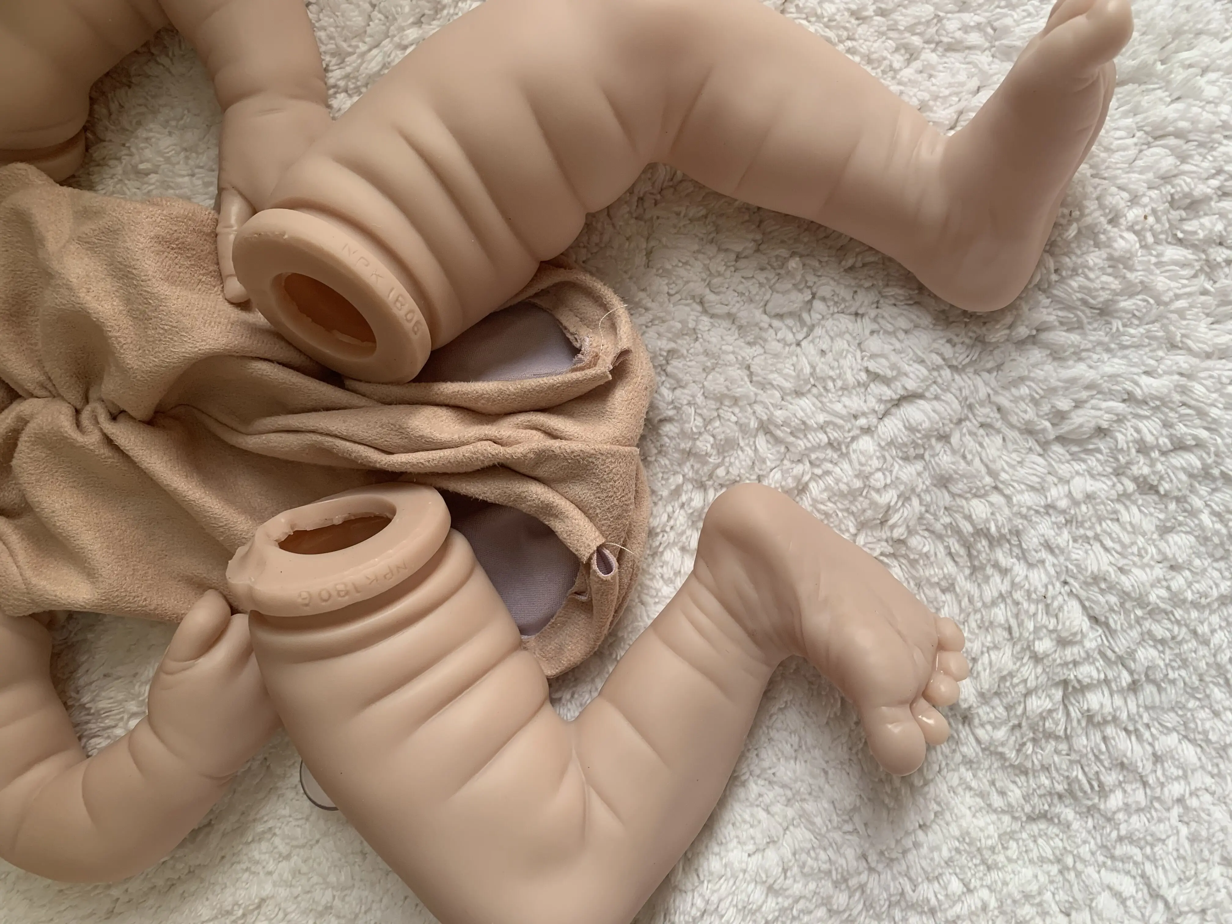 Bebe Reborn Dodanie Bábika Súpravy Nevyfarbené Model Znovuzrodenie Dieťa Plesne 22 inch silikónové baby doll príslušenstvo