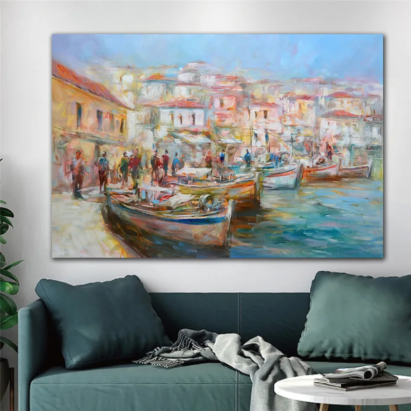 Benátky, Maliarske Plátna Umenie Plagáty A Vytlačí Impresionistického Seascape Plátne, Obrazy Na Stenu, Umenie, Obrázky, Domáce Dekorácie