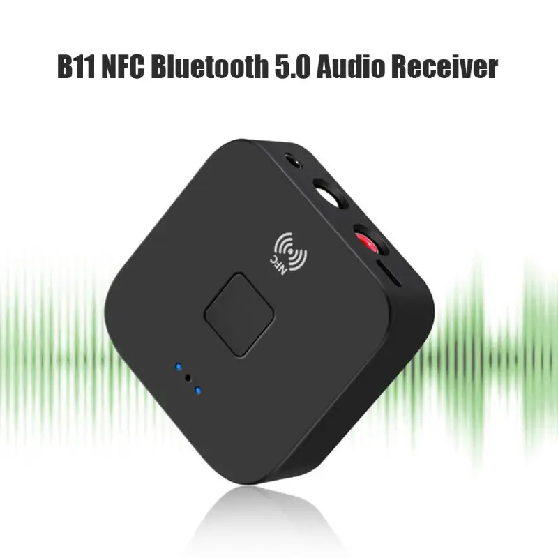 Bezdrôtové technológie NFC, Bluetooth 5.0 Prijímač 3,5 mm Jack, Aux pre 2 RCA Stereo Adaptér S Mic Auto Reproduktor Bluetooth Audio Prijímač