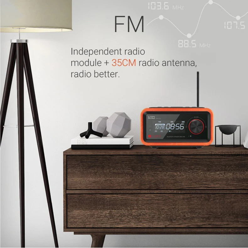 Bezdrôtový bluetooth drevené reproduktory, rádio kazetový prehrávač portable multi-media Mini budík zvuk, subwoofer Kortikálnej balík