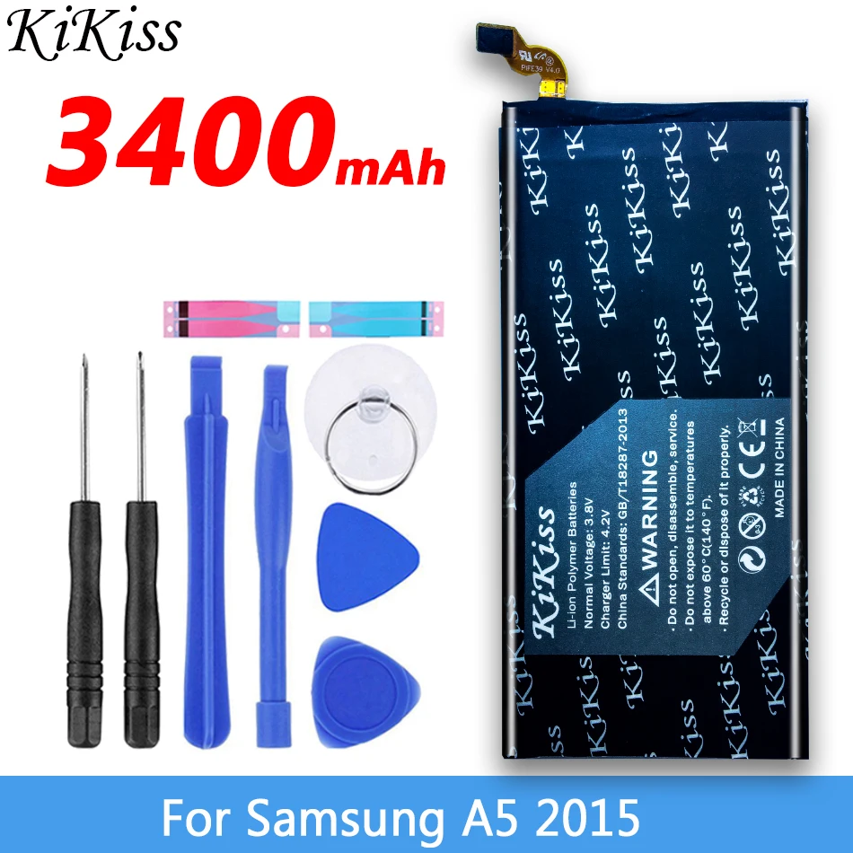 Bezplatný nástroj 3400mAh Telefón Batéria Pre Samsung Galaxy A5 Verzia A500 A5000 A500F A500M A500S SM-A500F EB-BA500ABE+Trať Č.