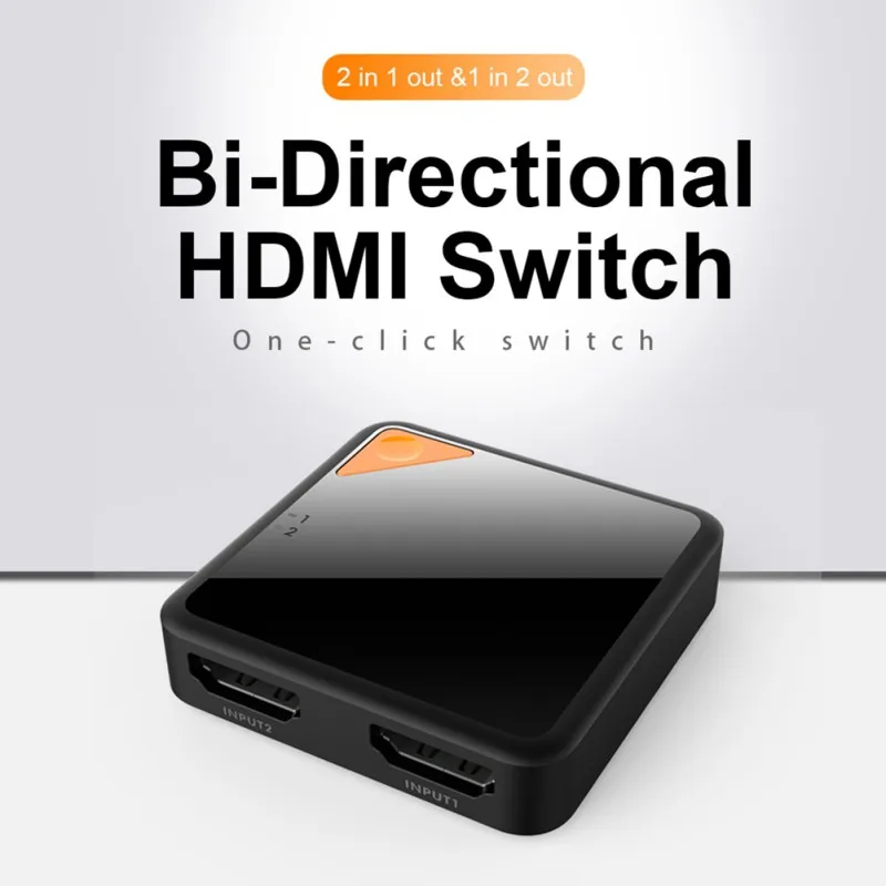 Bi Smer Converter 4K Port Pre Domáce Kancelárie HDMI Prepínač Zdieľanie Monitor Plug And Play Vedi Vysokej Rýchlosti Obrazovke Konvertor