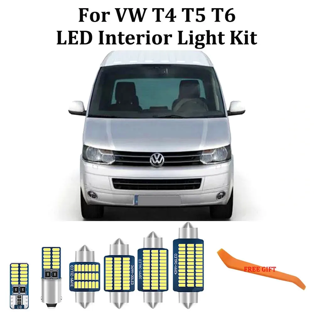Biela bez Chýb Canbus LED interiérové Stropné osvetlenie batožinového priestoru Súprava Pre VW Volkswagen T4 T5 T6 Caravelle Multivan Prepravca