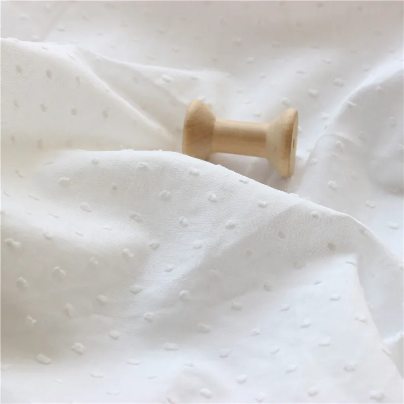 Biele textílie krásne bavlnené gázy výšivky, čipky 150 cm široký dutý mimo odev, cloting materiálov doprava zadarmo
