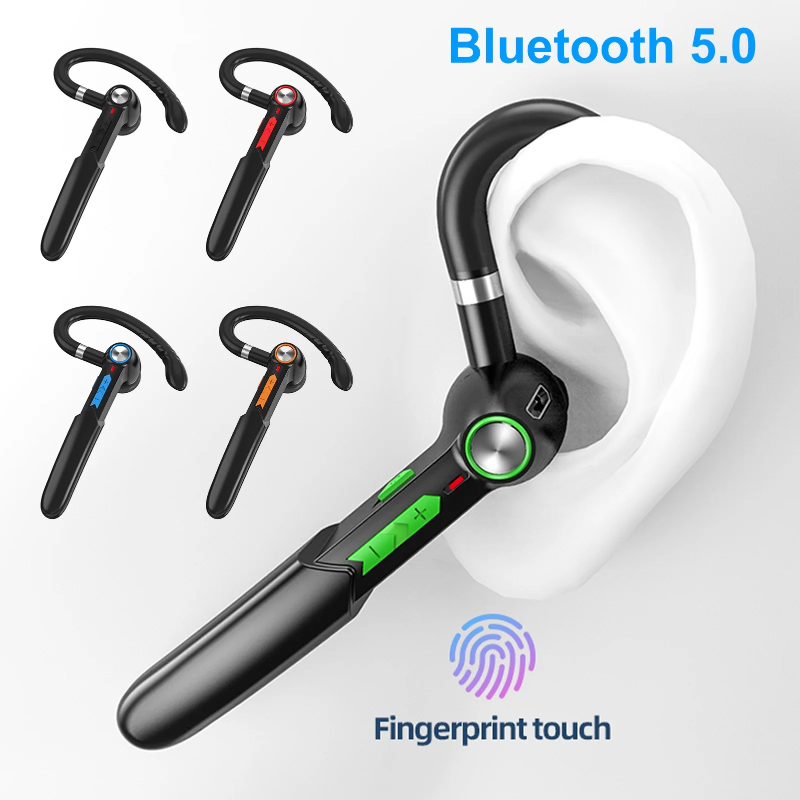 Bluetooth Bezdrôtové Slúchadlá Headphons Jedného Pracovného 5.0 Tlačidlo+Dotykové Ovládanie Slúchadlá Noise Reduct Headset