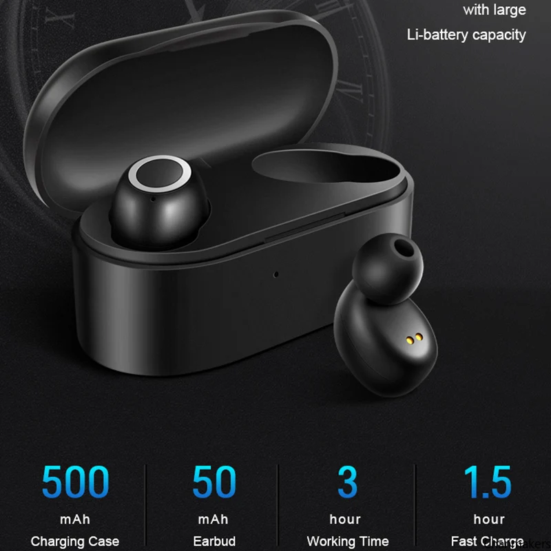 Bluetooth Slúchadlá V5.0 Slúchadlá Prenosné TWS Bezdrôtové Slúchadlá S Účtovať Prípade, Šport Basy Headset 3D Bezdrôtové Slúchadlá