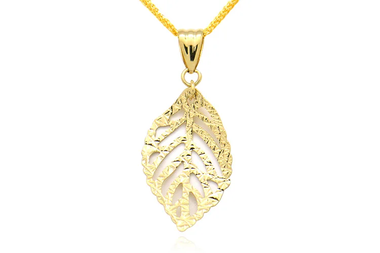 Boraizy 18k Pure Gold Leaf Prívesok, Originálny Ruža Žltá Biela Kúzlo Náhrdelník AU750 Jemné Zapojenie Svadobné Šperky pre Ženy