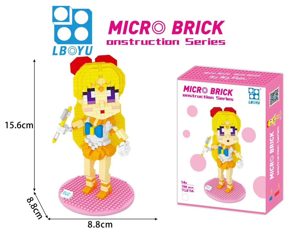 Boyu diamond zostavené stavebné bloky new MOON dievča série 7125A-7030A stavebné bloky, hračky pre deti, darčeky