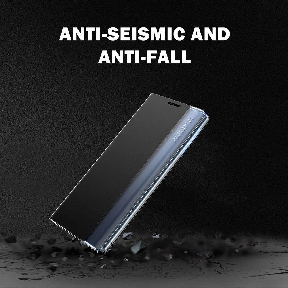Bočné Okno Smart View vyklápací kryt pre Samsung Galaxy A12 prípade magnetický stojan kožené puzdro pre Samsung A32 A42 5G M51 M31S kryt