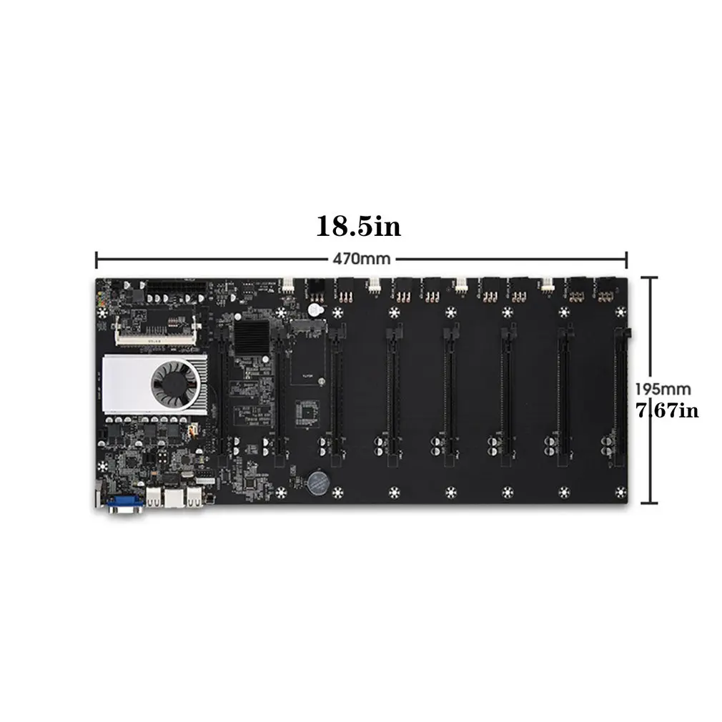 BTC-37 Baník Doske CPU Nastaviť 8 Video Card DDR3 Pamäť, Integrovaná VGA Rozhranie Nízka Spotreba Energie
