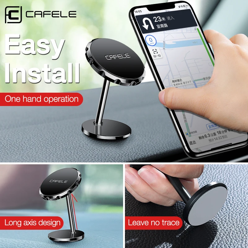Cafele Magnetické Telefón Držiak pre váš Mobilný Telefón, Auto Držiak Pre iPhone 11 Pro Xiao Magnet Telefón Stojan GPS Otáčanie 360