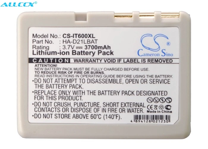 Cameron Čínsko 3700mAh Batérie HA-D21LBAT pre Casio HA-020LBAT, HA-D20BAT, HA-D21LBAT, TO-300, IT-600