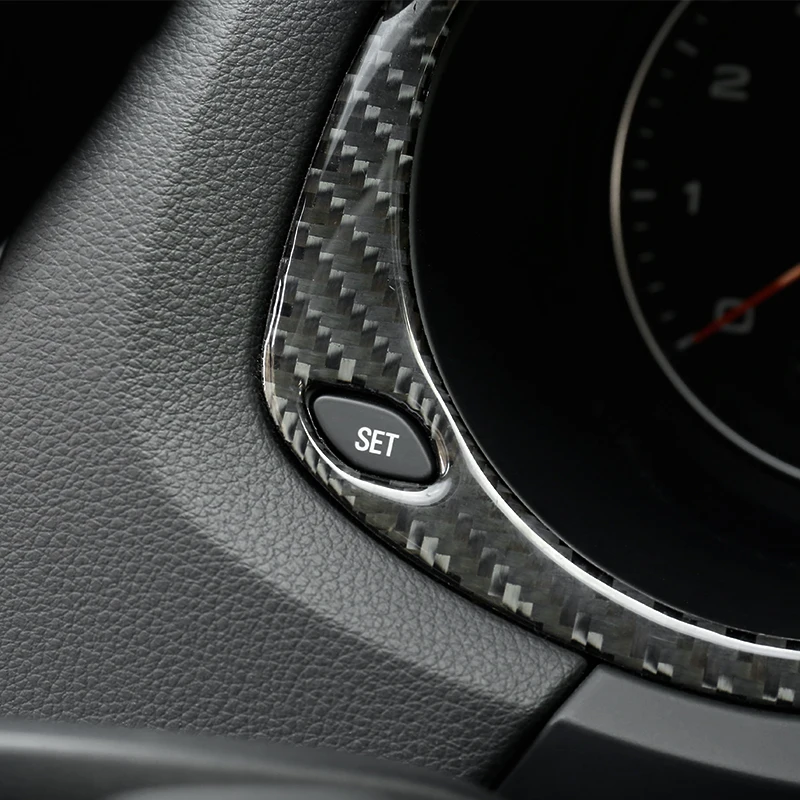 Carbon Fiber Auto Rýchlomer Dekorácie Rám Orezania Tabuli Počítadlo Kilometrov Kryt Nálepka Pre Audi Q3 Roky 2013-2018 Interiérové Doplnky