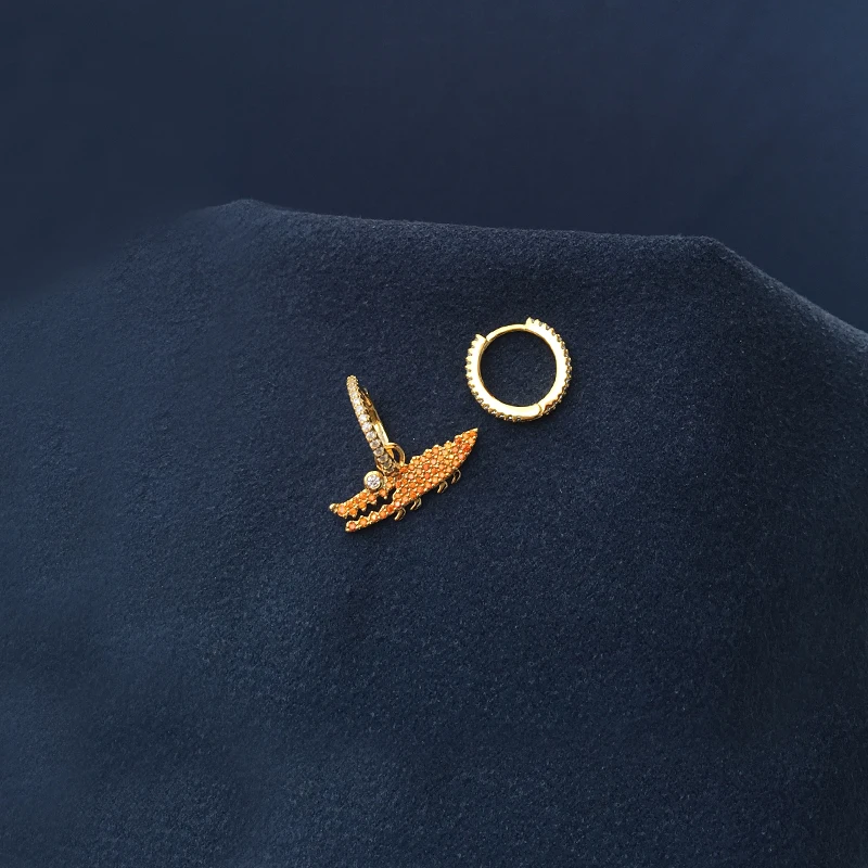 Cheny s925 mincový striebro nové orange krokodíla vyhovovali ženskej módy krokodíla náhrdelník náramok klasické banquet štýl