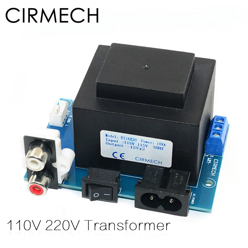 CIRMECH Dual ac 12v transformer 10VA Tesnenie Námestie EI transformer 110V 220V v nepovinné pre preamplifer slúchadlá zosilňovačov DAC