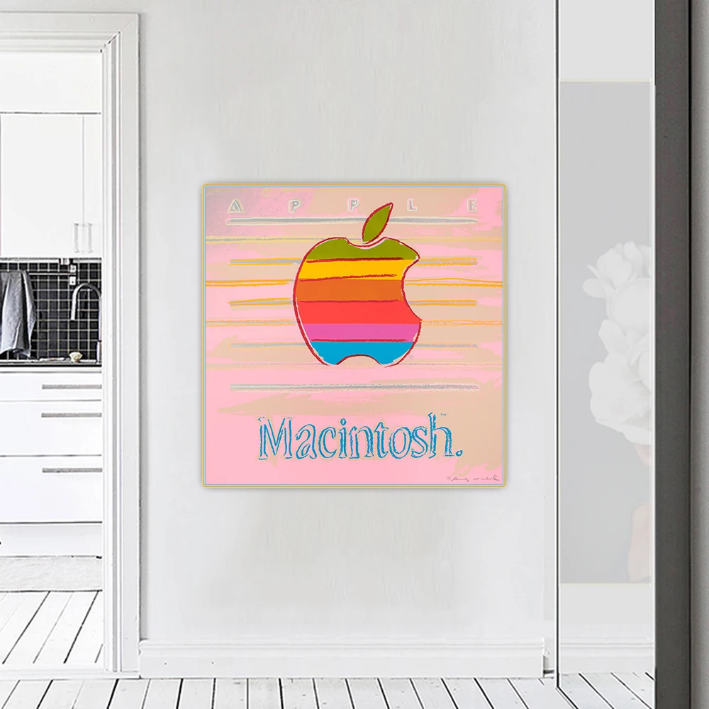 Citon Andy Warhol《Apple Macintosh》Pop Art Plátno Olejomaľba Umenie Plagátu Dekoratívne Vytlačiť Obrázok Na Stenu Dekor Domáce Dekorácie