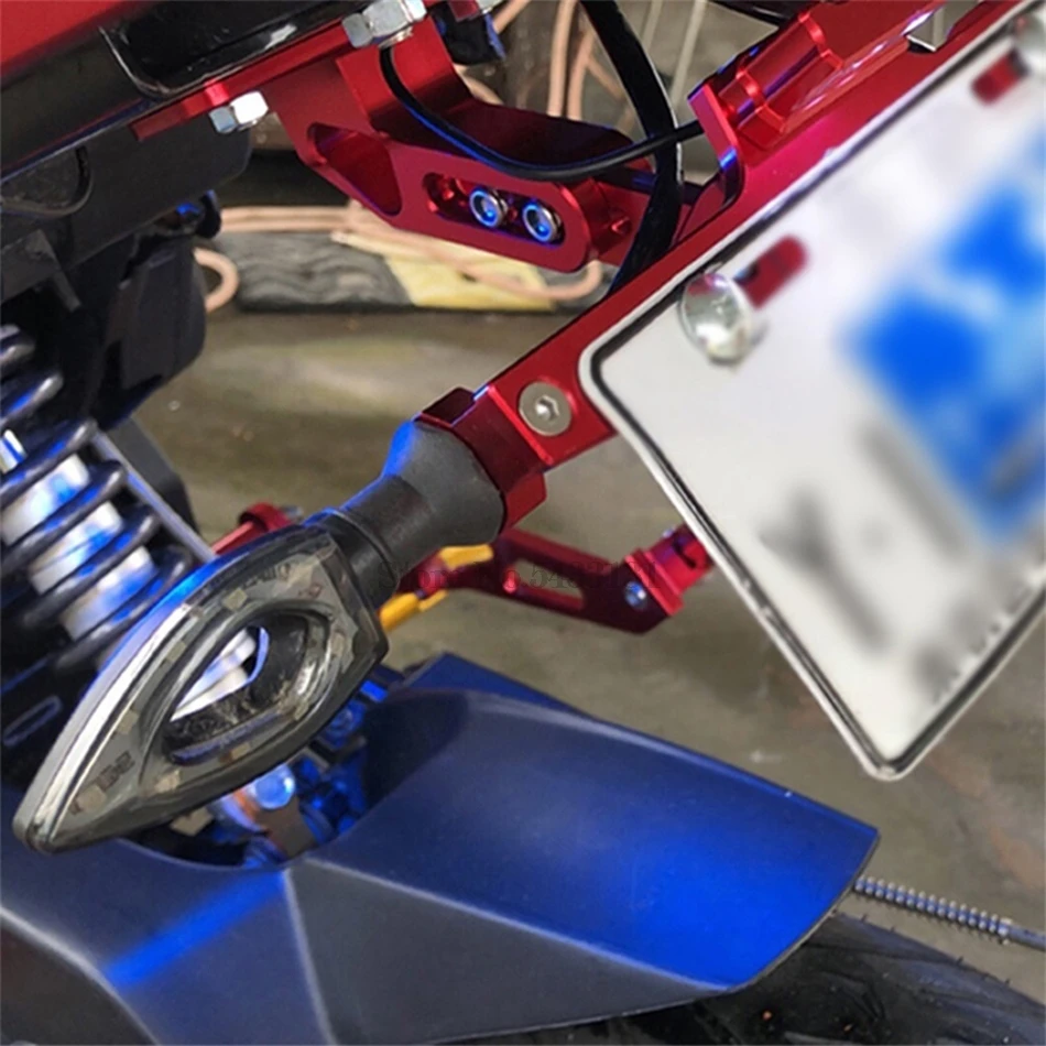 CNC Hliníkové Motocykel Licencia poznávacia značka Držiteľa kryt Pre Vespa Diely Honda Vfr 1200 Ducati Hypermotard 1100 Tieň