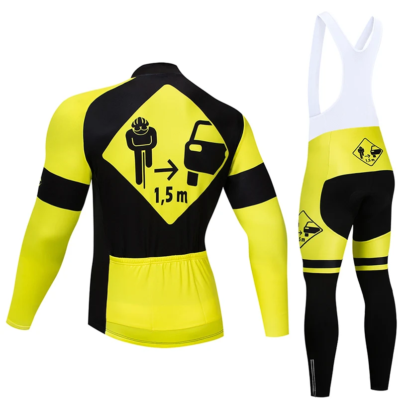 Crossrider 2021 Zimné Cyklistika Dres Nastaviť MTB 1,5 M Cyklistické Oblečenie Ropa Maillot Ciclismo Mens Tepelnej Fleece Cyklistické Oblečenie Nosiť