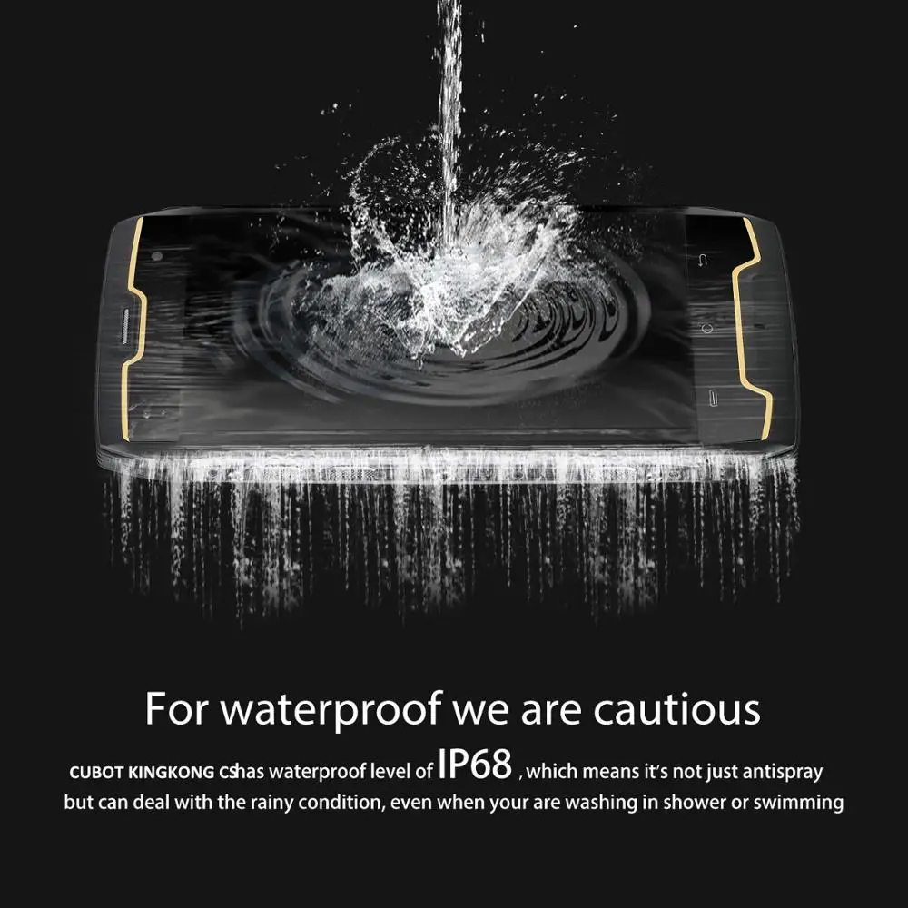 CUBOT Kingkong CS Robustný Smartphone Vodotesný ip68 Shockproof 5.0
