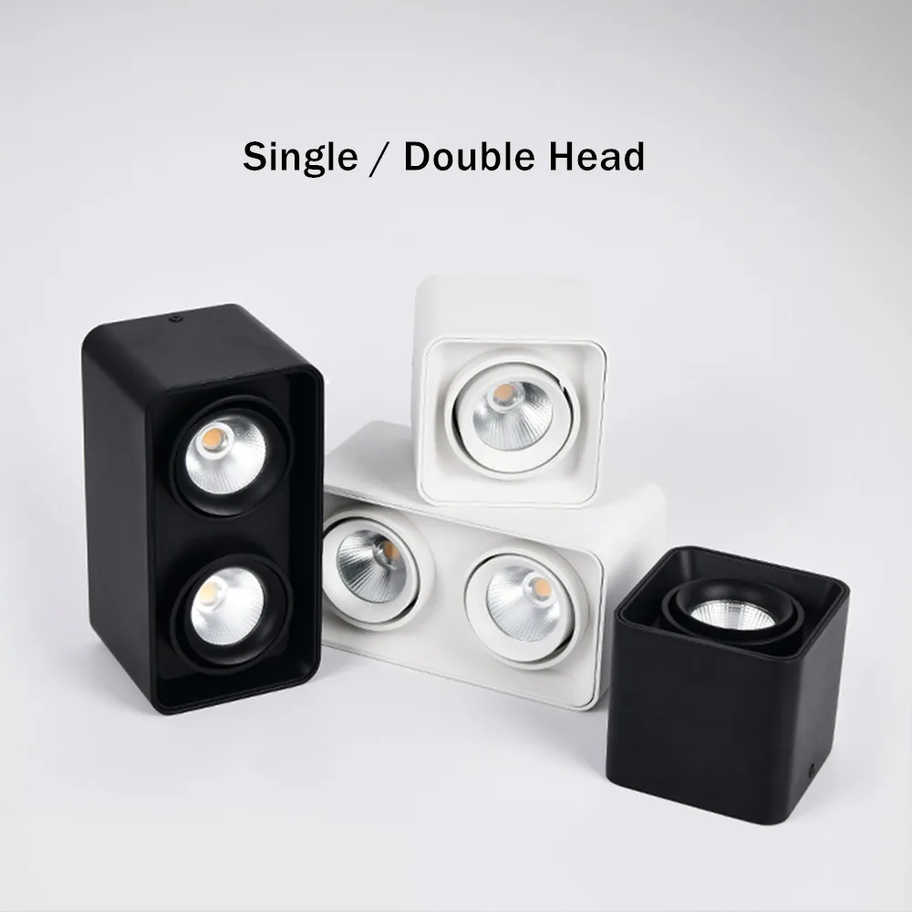 [DBF]Štvorcových COB LED Stmievateľné Svietidlá 10W 12W 20W 24W Povrchovú montáž LED Stropné Svetlá Bodové Svetlo LED Svietidlá AC85V-265V
