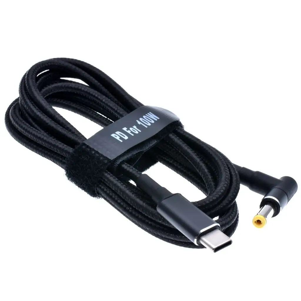 DC4.8 x 1.7 mm Napájací Konektor Konektor Converter Kábel Kábel 19V USB Typu C PD Nabíjací Kábel pre HP TPN-Q113 Notebook Adaptér