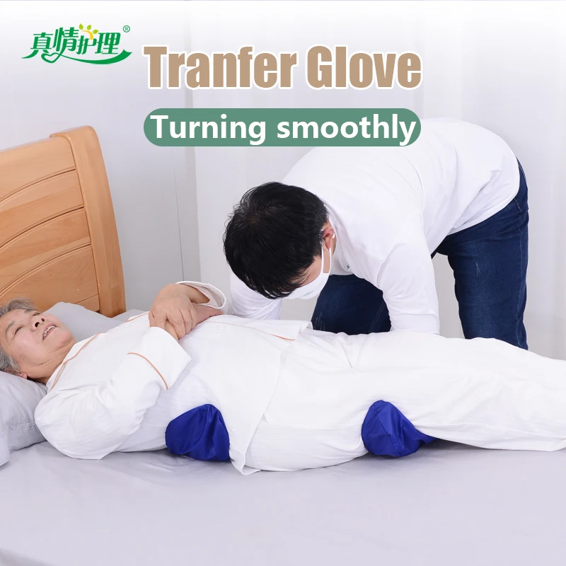 Dekompresný rukavice mäkkú handričku s nízkym trením a komfortné masáž prenos a sústruženie pripútaný na lôžko pacientov ľahko