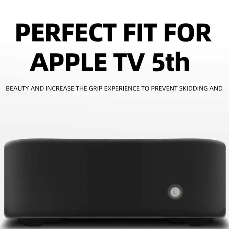 Diaľkové Prípade a TV Box Ochranné puzdro pre Apple TV 4K 5. / 4. - [Anti Slip] Šok Dôkaz Silikónový Kryt pre Apple TV