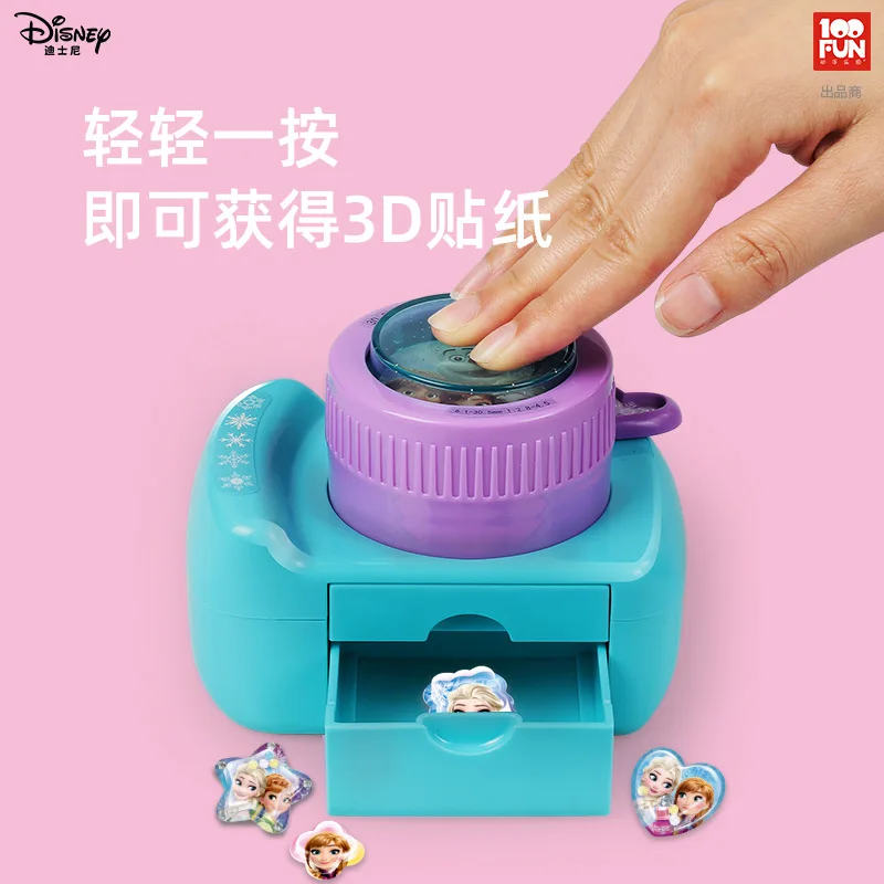 Dievčatá Disney mrazené 2 magic 3D nálepky stroj ručné DIY výroby domáce tvorivé tlačiareň dievča hračky
