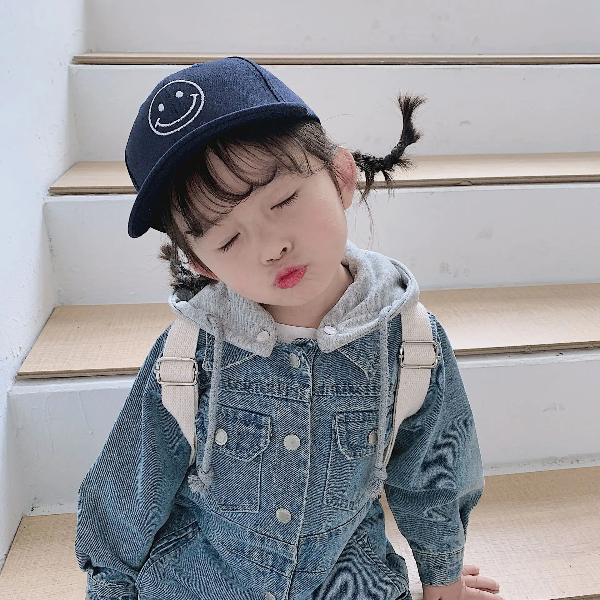 Dieťa Dievča Kombinézach Módne kórejský Denim Dlhý Rukáv Remienky pre Dievča Deti Oblečenie 2020 Jeseň Dieťa jednodielnych 2 3 4 5 6 Rokov