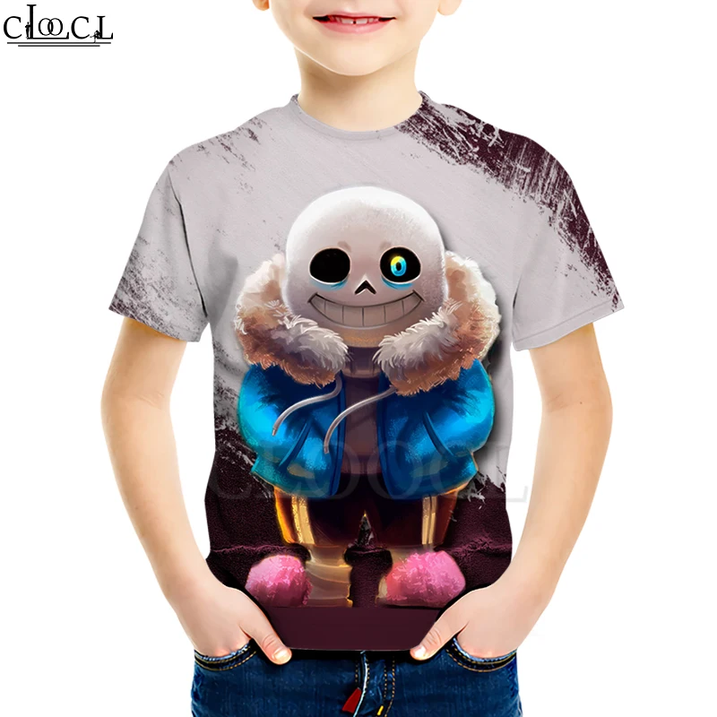 Dieťa Hra Undertale T Shirt Chlapec Dievča 3D Tlač Tvorivé Oblečenie Krátky Rukáv Mikina Bežné Neposlušné Deti Topy Drop Shipping