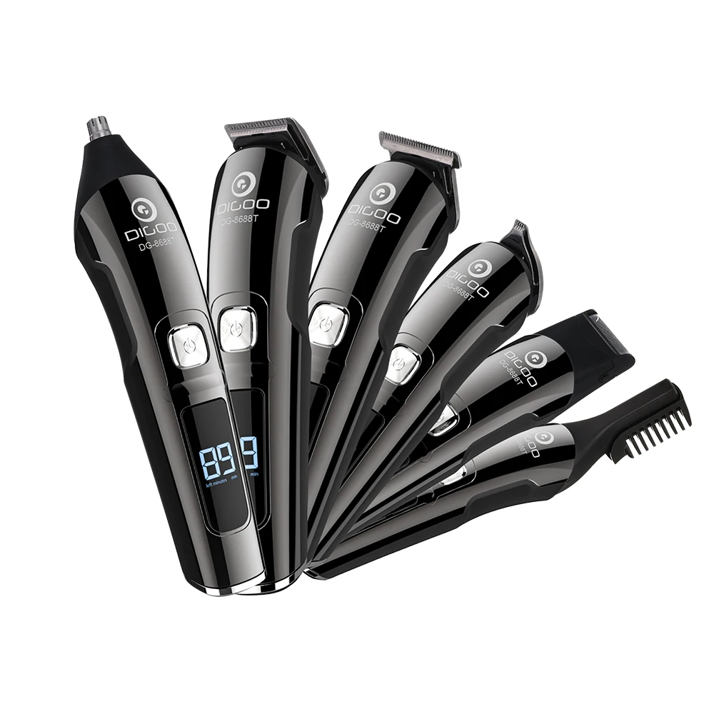 DIGOO 16 V 1 LCD Displej Akumulátorový Zastrihávač Chĺpkov Elektrické Hair Clipper Na Vlasy Brady Nosa/Ušných Chĺpkov, 600mAh USB Nabíjateľné