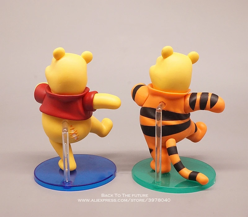 Disney Winnie the Pooh 13 cm 2 štýly Akcie Obrázok Anime Dekorácie Zber Figúrka mini bábiky Hračky model pre deti darček