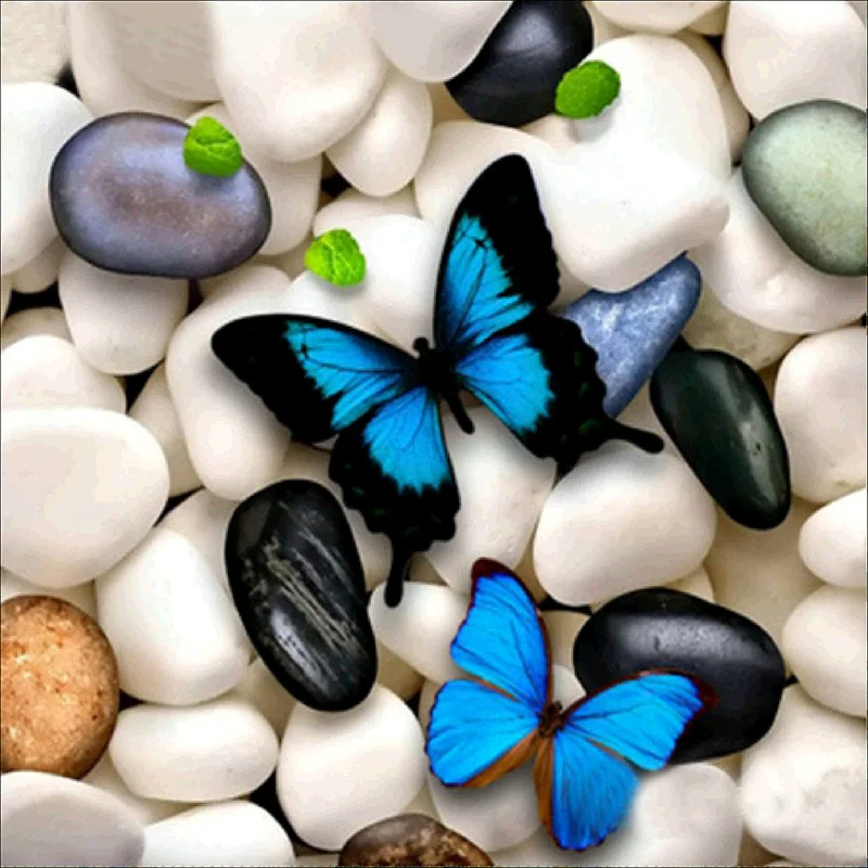 DIY Diamond Výšivky Blue butterfly kamenný Obrázok Drahokamu Cross-Stitch Súprava Diamantových Mozaiky Diamond Maľovanie