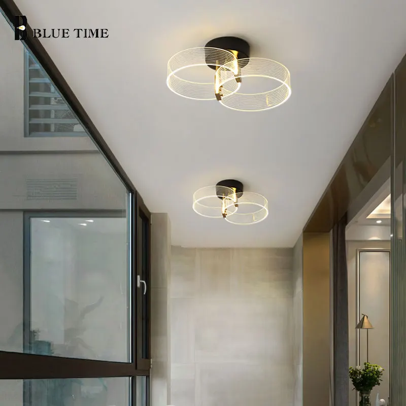 Domáce Vnútorné Osvetlenie LED Luster Pre Obývacej Izby, Jedálne, Spálne, Chodby Dekor Svetlá, Lustre Black Svietidlá