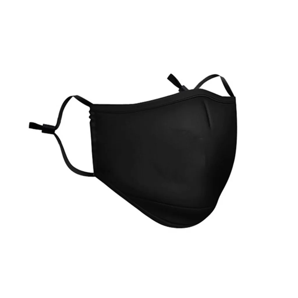 Dospelých Masku na Tvár Čierna Bavlna Hrubé Priedušná Coldproof Prachu Opakovane Maska Set 2ks Úst Maska s 4pcs Filter Uhlíkom