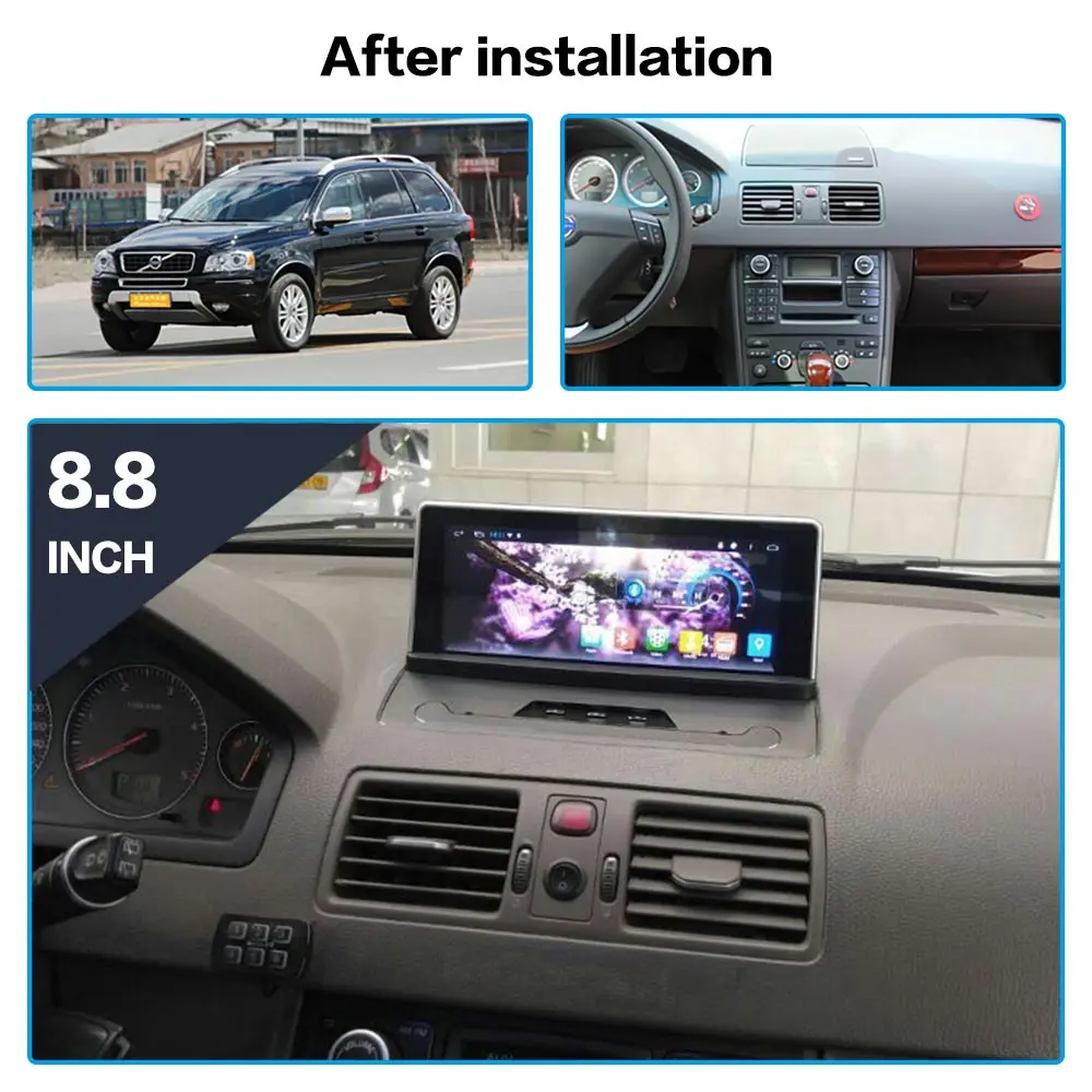 Dotykový displej Android 7.1 Auto Multimediálne Stereo Pre Volvo xc90 2007-2013 Rádio GPS Navi Audio stereo prehrávač vedúci jednotky BT zadarmo mapu