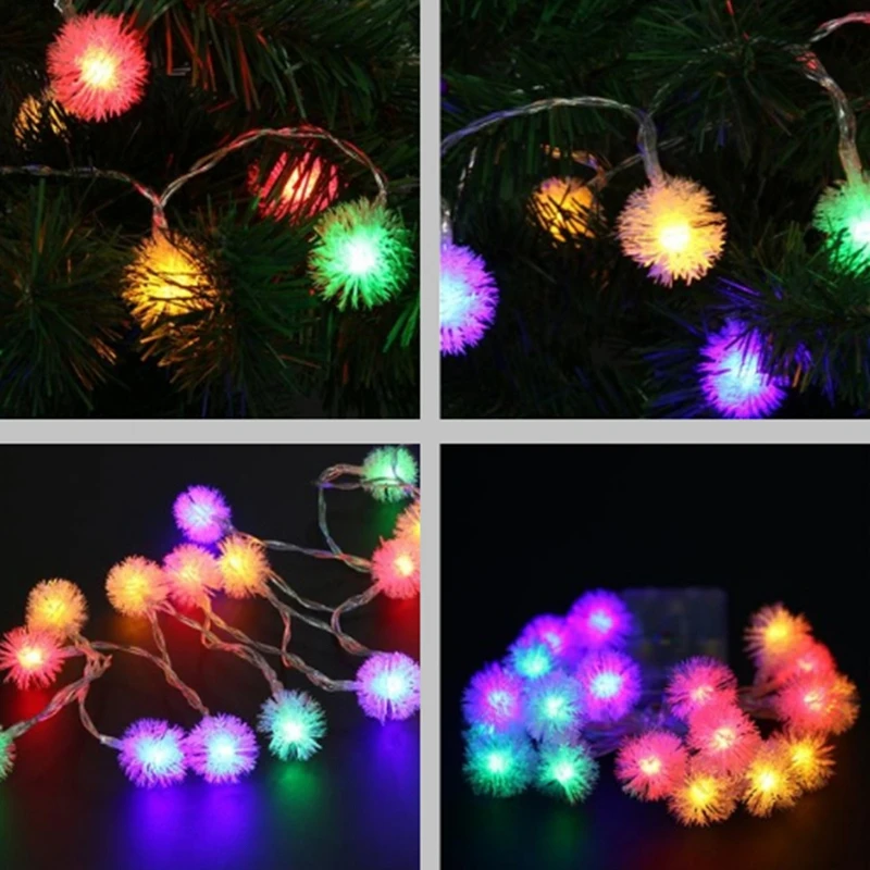 Dovolenka LED snehová guľa Víla String Svetlá 2m/3m/5m/10m vodotesné AA Batérie Vianočné svadobné Party Dekorácie, Lampy
