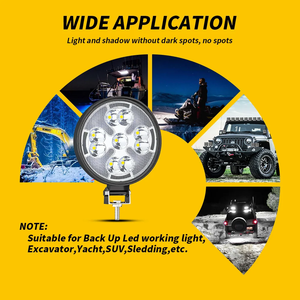 DXZ 4pcs Auto LED Pracovné Svetlo Bar 4X4 Offroad Svetlometu 21SMD 12V-60V Dvojité Farebné Reflektory pre SUV ATV Motocykel Blikajúce