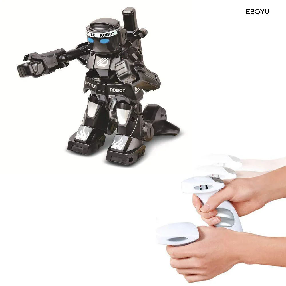 EBOYU RC Bitka Robot na Diaľkové Ovládanie 2.4 G Humanoidný Robot Bojová s Dvoma Ovládanie Joystick Skutočné Boxing Boj Skúsenosti Darček