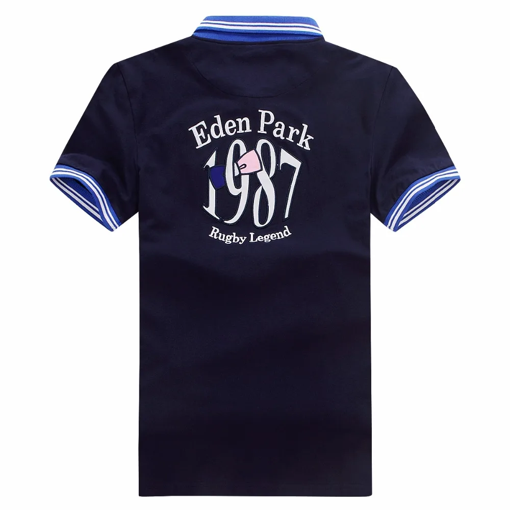 Eden Polo Park Klasické pánske Letné Homme Výšivky Pološte Úsek Bavlna Najvyššej Kvality, Plus Veľkosť M-3XL Eden Mužov Ležérne Košele