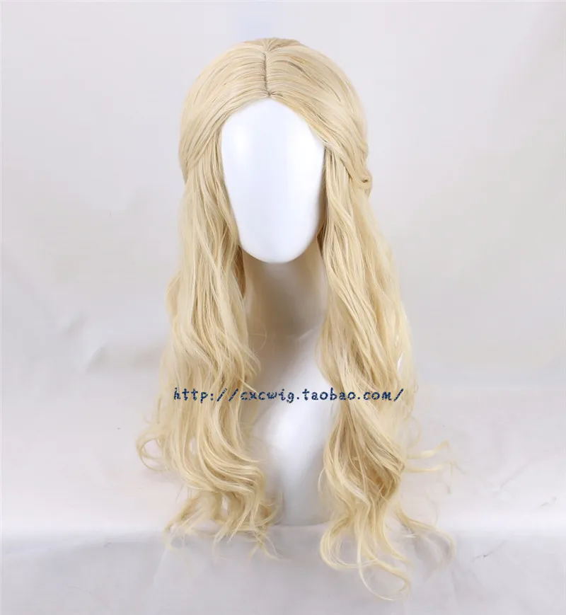 Elf Kráľovná Galadriel Cosplay Parochňu Ženy Úlohu Hrať Dlhé Blond Vlnité Vlasy Cate Blanchett Maškarné Kostýmy, Parochne