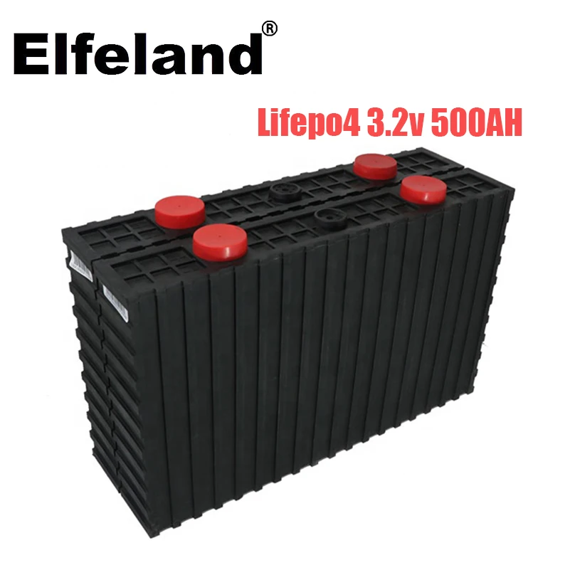 Elfeland Lifepo4 3.2v500ah nabíjateľná hlboké-cyklus kvalitných lítiových batérií pre solárne články a DIY, atď. 12V 24V 48V 500A