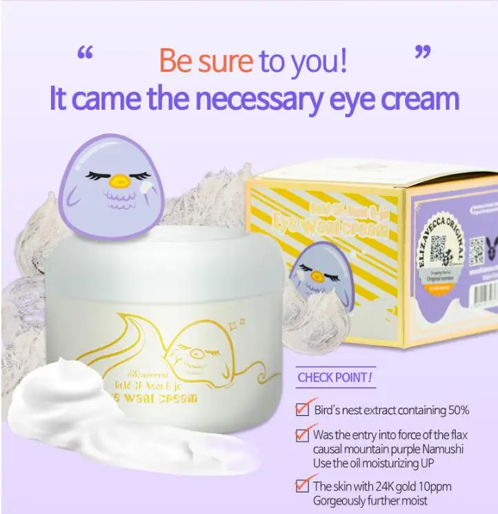 Elizavecca Zlato CF-Hniezdo B-JO Oko Chcete Krém 100 ml Eye Treatment Cream Spevňujúci Pokožku, Hydratačný Očný Krém kórejský Kozmetika