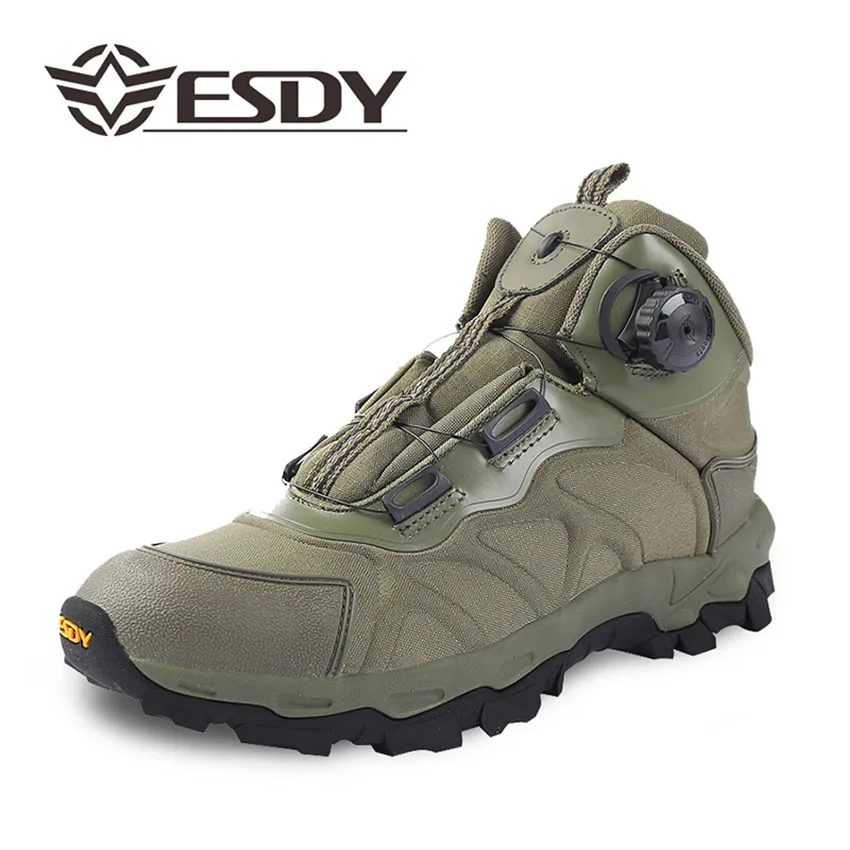 ESDY vojenské taktické bojové rýchlej reakcie automatické kravatu turistická obuv muži outdoorové topánky vychádzkové topánky pánske športové potreby na kempovanie