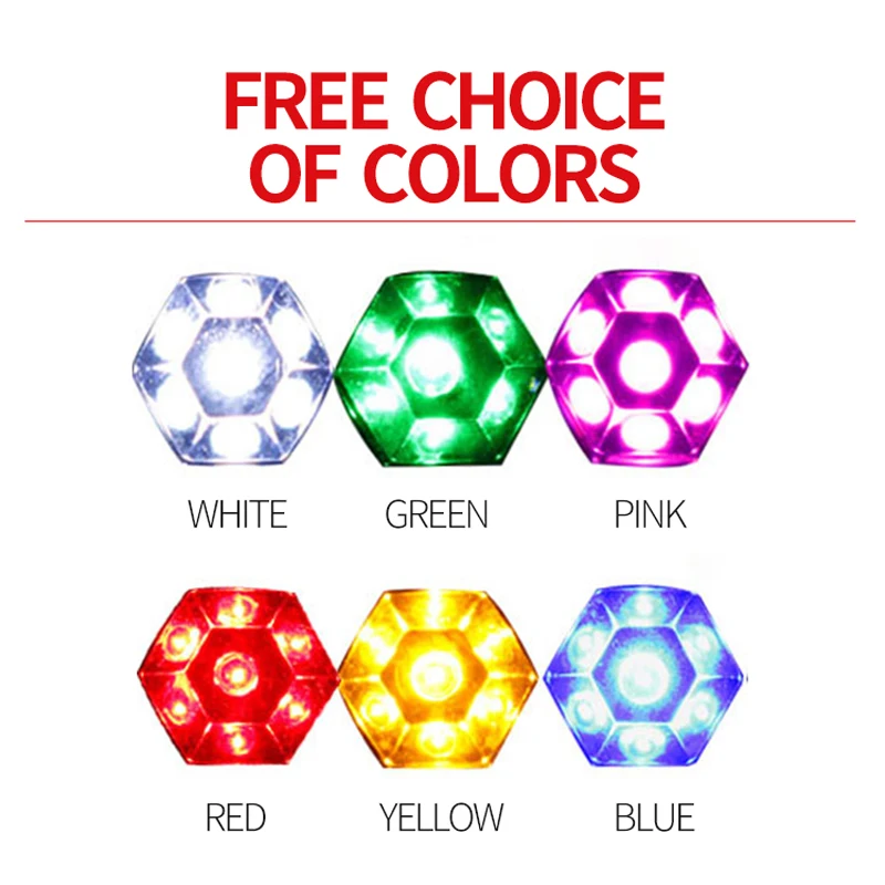 F8 Diamond Hexagonalbright červená žltá modrá zelená, ružová, biela LED lampa korálky in-line astigmatizmus lampa string špeciálne žiarovky