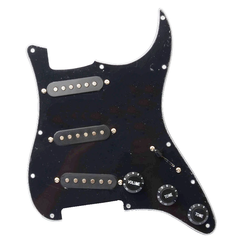 Farba Multi Pickguard Elektrická Gitara Pickguard a Black SSS Naložené Prewired scratchplate Montáž