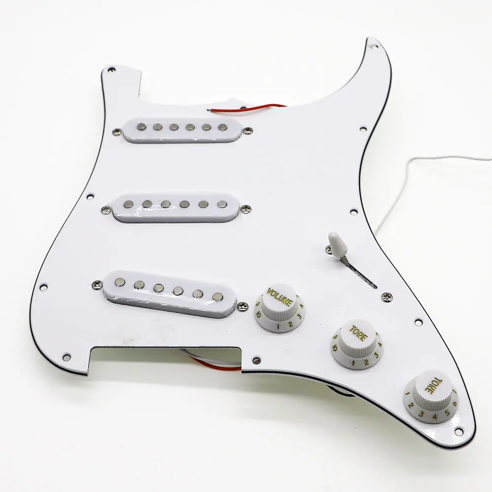Fender Mexican Standard Strats Naložené Strat Elektrická Gitara Prewired ST Pickguard s Keramickou Dvojité Colis Humbucker Snímače